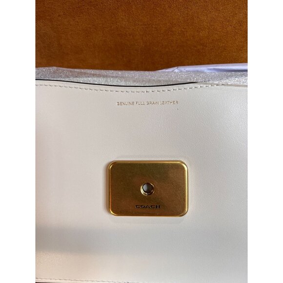 NEW!!! Coach White/Chalk Leather Sage Shoulder Bag/Crossbody with Adjustable Str - Picture 10 of 11